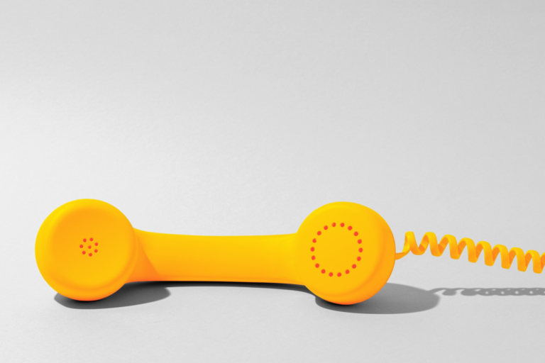 A yellow phone
